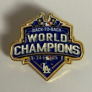 LA Dodgers 24 25 World Champions Hat Pin Fitted Hats Pins Bag Baseball